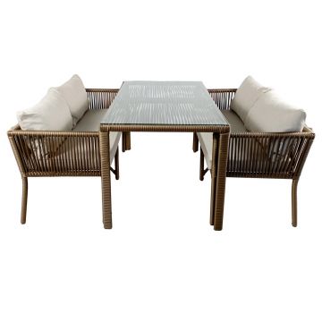 Set mobilier de gradina, Jumilla, Vera 4, Maro inchis