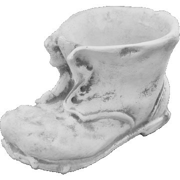 Cizma Scarpone Cementarte, decoratiune, beton, 24 x 40 x 23 cm, 18 kg
