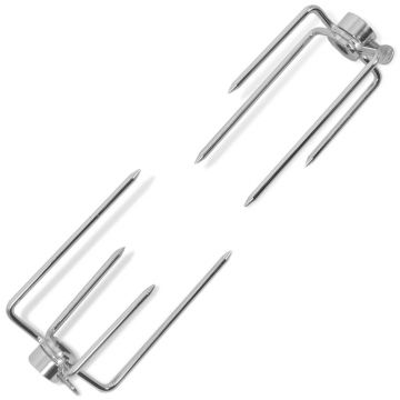 Țepușe pentru rotisor și grătar oțel 2 buc. Țepușe pentru rotisor și grătar oțel 2 buc.