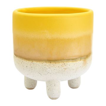 Ghiveci Sass & Belle Bohemian Home Mojave, ø 7,5 cm, alb - galben