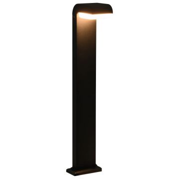 Lampă LED pentru exterior negru 9 W oval