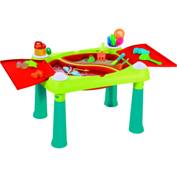Masuta activitati creative copii, Keter Creative Fun Table, plastic, 79x56x50cm, verde deschis/mov