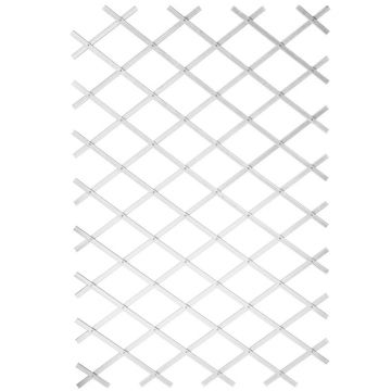 Nature Gard de grădină tip Trellis 100 x 200 cm PVC alb 6040703