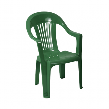 Scaun pentru gradina Napochim Sole 2, plastic, 57 x 54 x 90 cm, verde