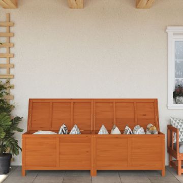 vidaXL Ladă depozitare grădină maro 198,5x50x56,5 cm lemn masiv brad