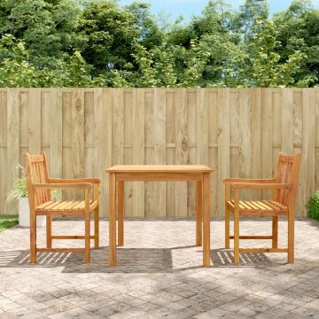 vidaXL Set mobilier de grădină, 3 piese, lemn masiv de acacia