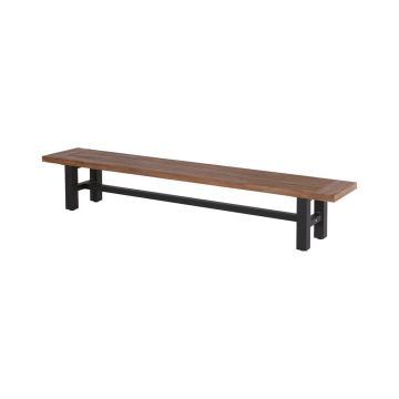Bancă de grădină negru-natural Yasmani – Hartman