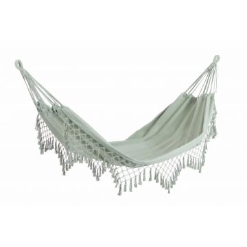 Hamac din bumbac si poliester, Kauana Verde Mint, L200xl100 cm