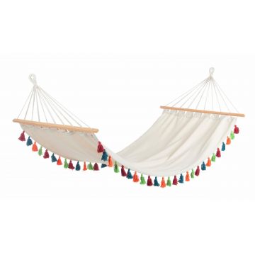 Hamac din bumbac si poliester, Paint Ivoir / Multicolor, L200xl100 cm