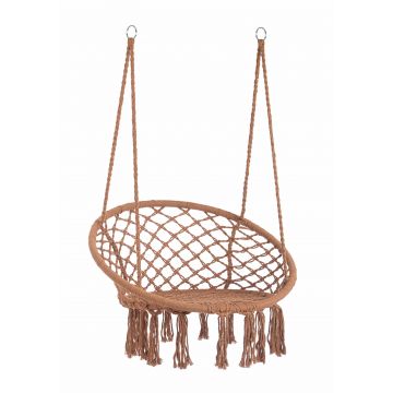 Hamac tip scaun, din bumbac si poliester, Bang Maro, Ø81xl128 cm