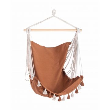 Hamac tip scaun, din bumbac si poliester, Tassel Maro, L130xl100 cm