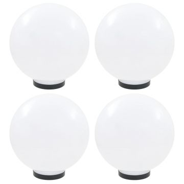 Lămpi glob cu LED 4 buc. 30 cm PMMA sferic