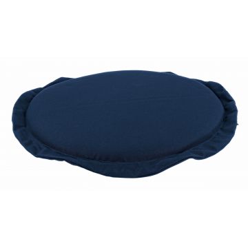 Perna de sezut decorativa cu husa detasabila, Havana Poly180 Bleumarin, Ø42xH3 cm