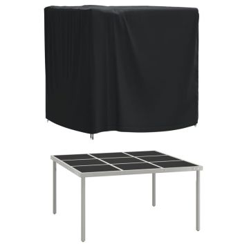 vidaXL Husă mobilier de grădină negru 116x100x120 cm impermeabilă 420D