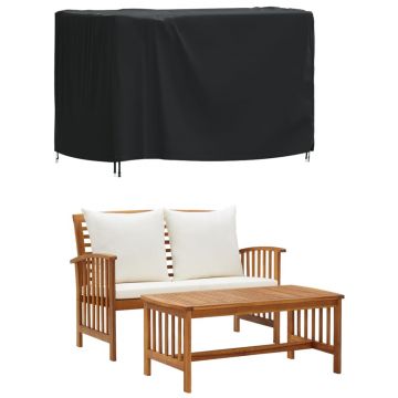 vidaXL Husă mobilier de grădină negru 140x70x90 cm impermeabilă 420D