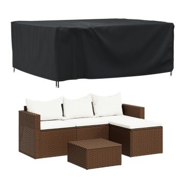 vidaXL Husă mobilier de grădină negru 200x160x70 cm impermeabilă 420D
