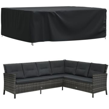 vidaXL Husă mobilier de grădină negru 250x210x90 cm impermeabilă 420D