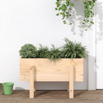 vidaXL Jardinieră de grădină, 62x30x38 cm, lemn masiv de pin