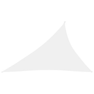 vidaXL Pânză parasolar, alb, 4x5x6,4 m, țesătură oxford, triunghiular