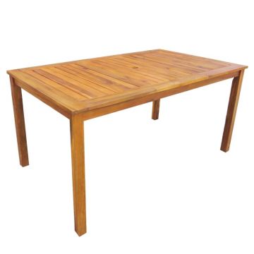vidaXL Set mobilier de exterior, 5 piese, lemn masiv de acacia