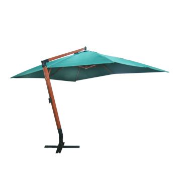 vidaXL Umbrelă de soare suspendată 300 x 400 cm, Verde