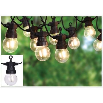 Ghirlanda luminoasa exterior, 20 LED-uri cu lumina calda, 12.5 m