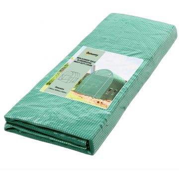 Outsunny Învelitoare pentru Seră cu 12 Ferestre, Ușă Rulabilă și Margini Îngropate, 3x2x2 m, Verde | Aosom Romania