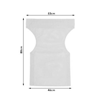 Panza perforata Pakoworld pentru scaune tip director alb