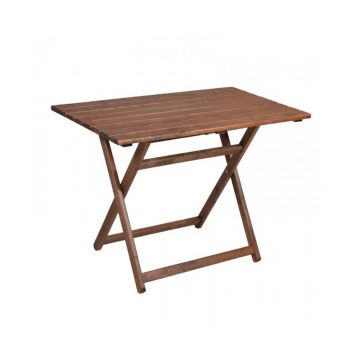 Set de gradina din lemn masiv de nuc Pakoworld Retto 5 piese gri