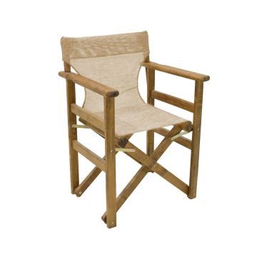 Set de gradina Pakoworld Retto lemn masiv de nuc 5 piese bej