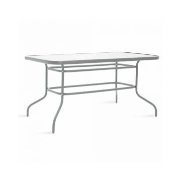 Set de gradina Pakoworld Valor-Tade 5 piese metal/poliratan gri