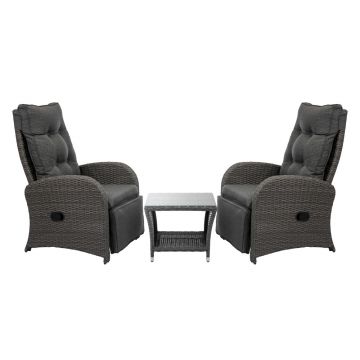 Set mobilier de gradina Mirpol Songo negru