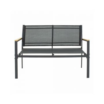 Set pentru gradina Pakoworld Jacie 4 piese metal negru