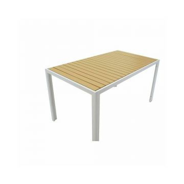 Set pentru gradina Pakoworld Tessa 5 piese alb metal
