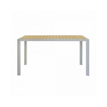 Set pentru gradina Pakoworld Tessa 7 piese alb metal
