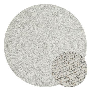 Covor alb/bej rotund de exterior ø 150 cm - NORTHRUGS