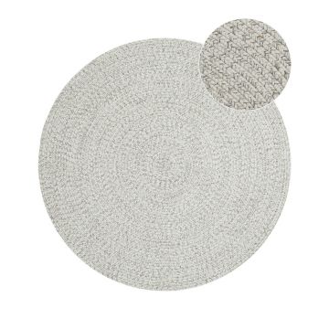 Covor alb/bej rotund de exterior ø 150 cm - NORTHRUGS