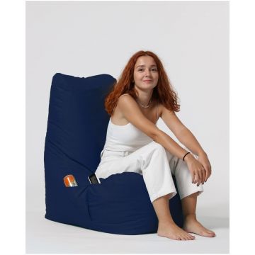 Fotoliu sac pentru grădină albastru închis Diamond XXL – Floriane Garden