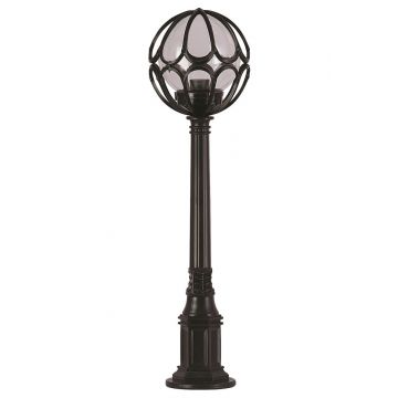 Lampadar de exterior, Avonni, 685AVN1105, Plastic ABS, Negru