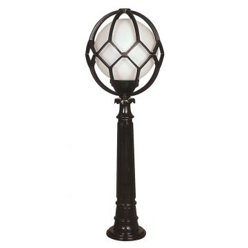 Lampadar de exterior, Avonni, 685AVN1117, Plastic ABS, Alb/Negru