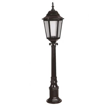 Lampadar de exterior, Avonni, 685AVN1263, Plastic ABS, Alb/Negru