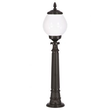 Lampadar de exterior, Avonni, 685AVN1284, Plastic ABS, Alb/Negru