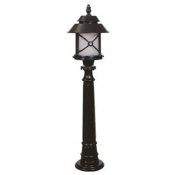 Lampadar de exterior, Avonni, 685AVN1315, Plastic ABS, Alb/Negru