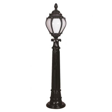 Lampadar de exterior, Avonni, 685AVN1331, Plastic ABS, Alb/Negru