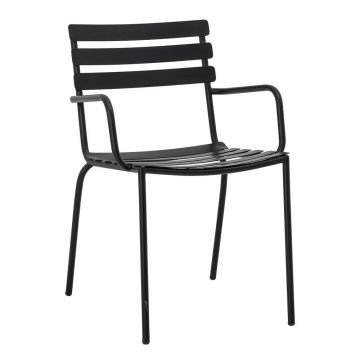 Scaun de dining negru din metal Monsi - Bloomingville