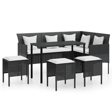 Set canapele de gradina forma L cu perne
