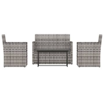 Set mobilier de exterior cu perne