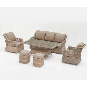 Set mobilier de gradina, Divona, Cenova 311S, Cappuccino