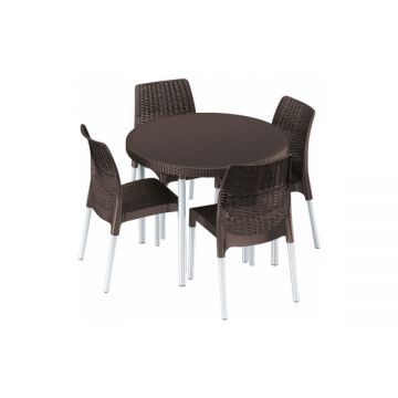 Set mobilier gradina Jersey, maro