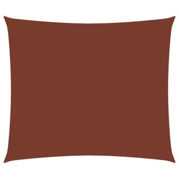 vidaXL Parasolar, cărămiziu, 4x5 m, țesătură oxford, dreptunghiular